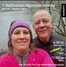 Soggy ,muddy 10k with Chris, parked