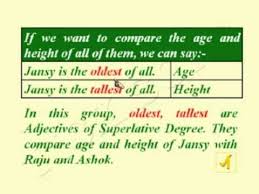 Spoken English In Tamil Comparison Of Adjectives Youtube