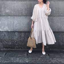 nagi on instagram titivatejp の ティアードノースリーブリラックスワンピース ふんわりボリュームが可愛い らくちん titivate titivatestyle ティティベイト dresses