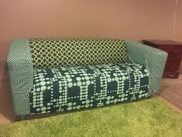Ikea Klippan Sofa Cover 2 Color Green Pattern Excellent Condition Ideias Casas