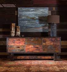 Metal Wood A Perfect Match In Interior Design Balance Is Everything When Trying Rustic Bedroom Furniture Modern Furniture Stores Modern Rustic Bedrooms