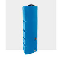 80 Gallon Plastic Vertical Corner Water Tank in Blue