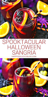 Spooktacular Halloween Sangria Halloween Drinks Sangria Easy Sangria Recipes