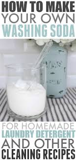 Washing Soda Is A Powerful Cleaner And A Key Ingredient In Things Like Homemade Laundry Detergent Washing Soda Homemade Cleaning Recipes Laundry Soap Homemade