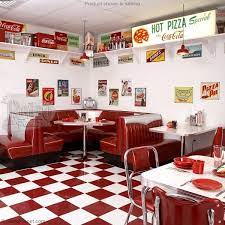 Retro Corner Diner Booth Sets Retro Furniture Retroplanet Com Diner Booth Retro Diner Diner
