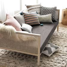 It's lots of sleeping space so that even in the event that you need to share the bed with another person, you will still have the ability to feel that the comfort of having your own personal space. Boho Daybed Cb2 Daybed Mattress Furniture Daybed Room