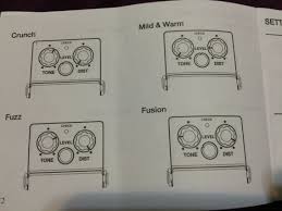 boss ds 1 suggested settings from the original manual part 2 guitar pedals guitar tutorial guitar pedal boards
