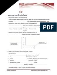 Put the elements into columns according to their properties. Worksheet 3 2 Periodicity