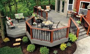 Using a level, attach a ledger board to the house, which will serve. Best Decking Materials For Your Yard The Home Depot