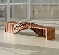 Soul Sculpture Bench wood - Veronica Mar Art Sculpture