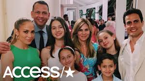 Jennifer lopez, 51, and alex rodriguez, 45, 'split' after postponing their wedding twice during their two year rodriguez was seen alone in miami on a yacht on friday. Jennifer Lopez Poses With Alex Rodriguez S Ex Wife At His Daughter S Graduation Access Youtube
