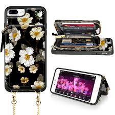 Choosing a new credit card design is easy. Floral Pattern Design Zipper Leather Case With Credit Card Slot Strap Lameeku Iphone 8 Plus Wallet Case Protective Cover For Iphone 7 Plus 8 Plus Peony Flower Iphone 7 Plus Card Holder Case Cell