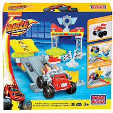 Blaze And The Monster Machines Mega Bloks Axle City Garage Toys R Us Babies R Us Australia Mega Bloks Blaze The Monster Machine Kids Store