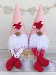 Our Valentine Gnomes Are A Sweet Way To Say Be Mine To Your Wife Or Husband Girlfriend Or Boyfri Valentine Gift For Wife Valentine Gifts Diy Valentines Crafts