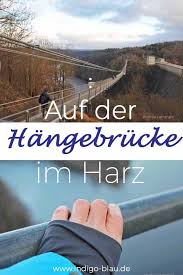Mutprobe Im Harz Die Wackelige Hangebrucke Im Rappbodetal Harz Urlaub Urlaub Reisen Hangebrucke
