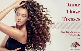 Plus, it means your barber won't be doing battle with two directions of growth in quite the same way. Tame Those Tresses Tips For Managing Thick Curly Hair