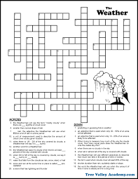 Your free daily crossword puzzles from the los angeles times. Weather Forecast Crossword Puzzle For Kids Free Printable Pdf