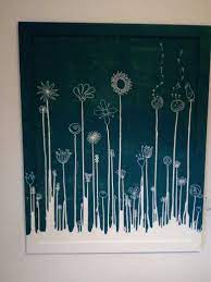 Farbverlauf Mit Weisser Wandfarbe Blumen Mit Lackstift Gemalt Wandfarbe Weiss Blumen Malen Farbverlauf