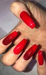Red acrylic nail designs has so many different nail designs. 45 Sleek And Stylish Acrylic Nails Design Ideas For You This Year 2019 Page 24 Of 45 Almond Acrylic Nails Coffin Nails Designs Red Acrylic Nails