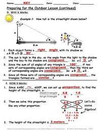 You can do the exercises online or download the worksheet as pdf. Similar Figures Indirect Measurement Using Similar Triangles To Find Heights Teaching Geometry Triangle Worksheet Middle School Math Geometry