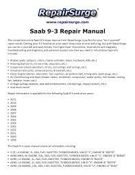 Saab 9 3 parts diagram thanks for visiting our site this is images about saab 9 3 parts diagram posted by benson fannie in saab category on jul 25 2019. Saab 9 3 Repair Manual 1999 2011