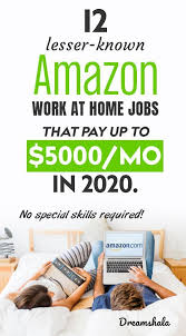 Amazon Work From Home Jobs 12 Epic Jobs To Try In 2020 In 2020 Amazon Work From Home Online Jobs From Home Work From Home Jobs