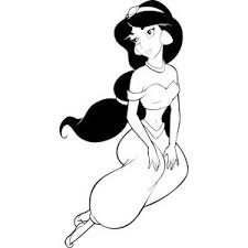Disegno Di Principessa Jasmine Da Colorare Per Bambini Gratis Disegnidacolorareonline Com Principessa Jasmine Pagine Da Colorare Disney Tatuaggi Disney
