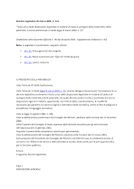 25 (in questo stesso supplemento. Http Www Ilo Org Dyn Travail Docs 1857 Decreto 20legislativo 2026 20marzo 202001 Pdf