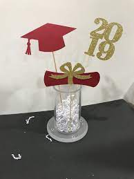 Graduation Party Decorations 2021 Graduation Centerpiece Etsy Graduation Party Decor Graduation Center Pieces Graduation Party Centerpieces