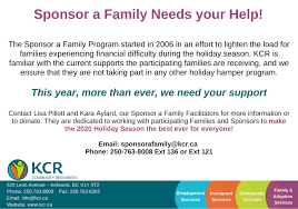 How to help a family in need. Sponsor A Family Needs Your Help Kcr Community Resources
