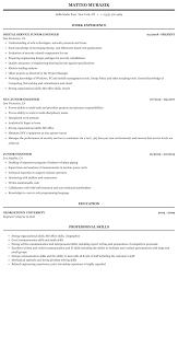 When deciding which resume format you should use, consider your professional history and the role you're. Junior Engineer Resume Sample Mintresume