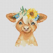 Maybe you would like to learn more about one of these? Highland Cow Cross Stitch Pattern Farm Animals Etsy Video Video In 2021 Cross Stitch Cross Stitch Animals Cross Stitch Cow