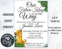 Lion king baby shower theme ideas. Lion King Baby Shower Etsy