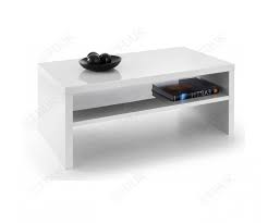 Concrete coffee tables are best for delivering an industrial edge, while black marble gives a moody feel. Julian Bowen Metro Metro White High Gloss Coffee Table Furnituredirectuk Net