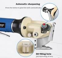 Pneumatic Scissors Cutter Shears Handheld Leather Fabric Cutting Machine  Rotary Cutting Tools With 5 PCS Blade