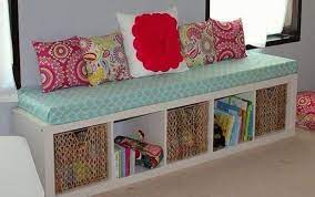 収納棚を横置きすると ベンチ になる 真似したいカラーボックス活用法 home decor decor furniture