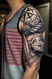 Erfahren sie, welches tattoo motiv zu ihnen passen würde und sammeln sie ideen für ihre neue tätowierung. Map Compass Upper Arm Tattoo Best Tattoo Design Ideas Tattoo Ideen Manner Arm Tattoo Ideen Unterarm Oberarm Tattoo