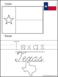 Texas state flag coloring page from texas category. Texas Color The Flag And Trace The State Print And Cursive Handwriting
