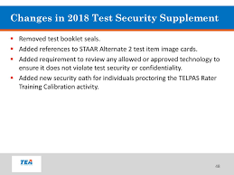 Staar alt 2 released tests. 2018 Testing Coordinator Training Ppt Download