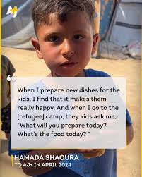 While trying to survive the genocide in Gaza, Hamada Shaqura channeled his  grief into action. The Gaza food blogger-turned-chef captured the attention  of millions with his culinary skills, intense gaze and the
