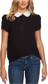 Cece Tie Neck Peter Pan Collar Top Reviews Tops Women Macy S Peter Pan Collars Outfit Peter Pan Collar Top Peter Pan Collar