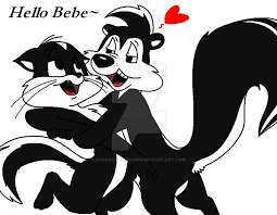 Image result for pepe le pew chase