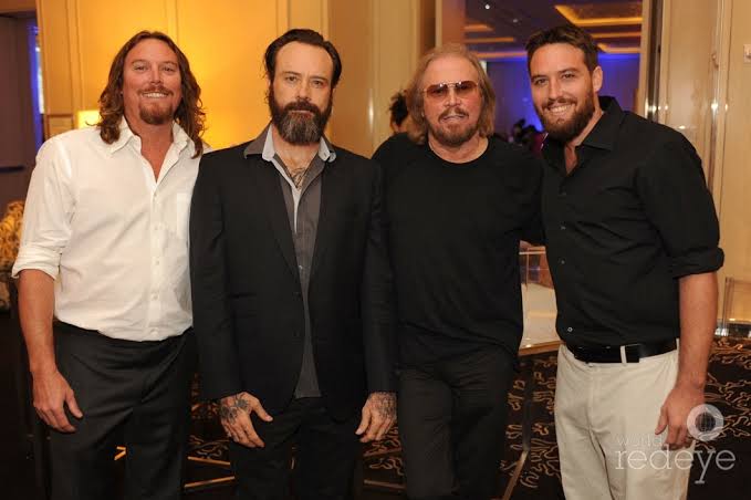 THE LEGACY LIVES ON — STEVE, ASHLEY, ADAM & ROBIN JOHN GIBB: FOUR HEARTS,  ONE IMMORTAL GIBB BLOODLINE. In a moment that quietly steals the breath  from the room, the Bee Gees