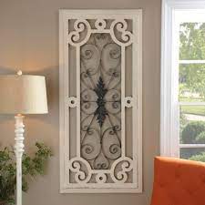 Distressed Cream Wood Metal Plaque Decor Metal Wall Decor Home Decor