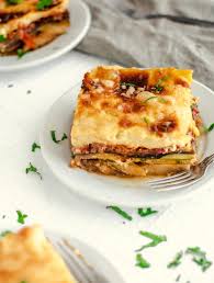 Pour in the tomato sauce and wine, and mix well. The Most Scrumptious Vegetarian Moussaka Real Greek Recipes
