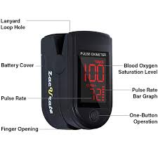 Pulse oximetry is a noninvasive method for monitoring a person's oxygen saturation. Zacurate Pro Series 500dl Fingertip Pulse Oximeter Royal Black