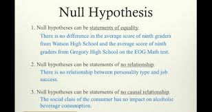 If your research involves statistical hypothesis testing, you will also have to write a null hypothesis. Null Hypothesis Null Hypothesis Research Methods Hypothesis