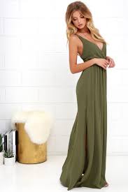 Lost In Paradise Olive Green Maxi Dress Green Bridesmaid Dresses Bridesmaid Dresses Boho Olive Green Bridesmaid Dresses