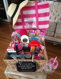 Honeymoon Gift Basket Honeymoon Gift Baskets Honeymoon Gifts Bridal Shower Gifts For Bride