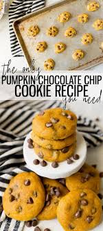 I Love Pumpkin Cookies And Always Looking For New Recipes To Try Th Pumpkin Chocolate Chip Cookies Pumpkin Chocolate Chip Cookie Recipe Chocolate Chip Cookies